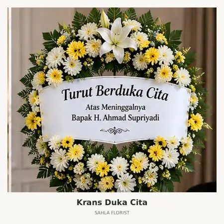 Krans Bunga Duka Jambangan